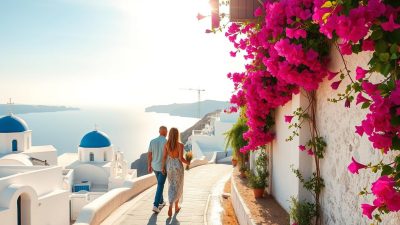 Liburan Romantis di Santorini