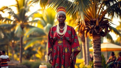 model baju tradisional Afrika Tengah