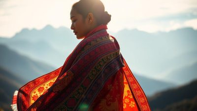model baju tradisional Bhutan