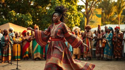 Pakaian Tradisional Kamerun di Festival Budaya