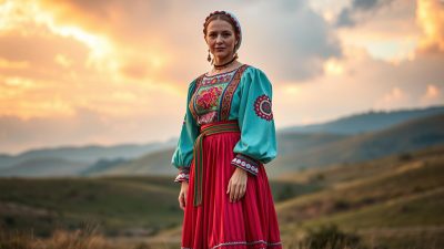 baju tradisional Makedonia Utara