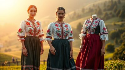 baju tradisional Rumania