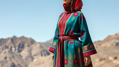 baju tradisional Turkmenistan