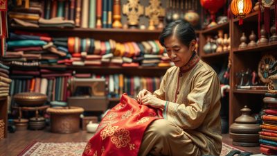 penjahit baju Tiongkok tradisional penjahit baju Tiongkok tradisional
